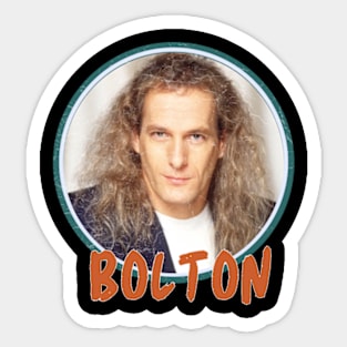 michael bolton  quotes art 80s style retro vintage 70s Sticker